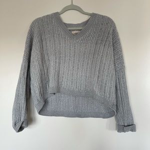 Soft blue knit sweater